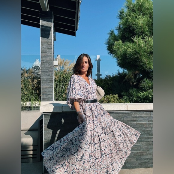 Mango x Chufy - Printed Maxi Dress - Picture 1 of 13